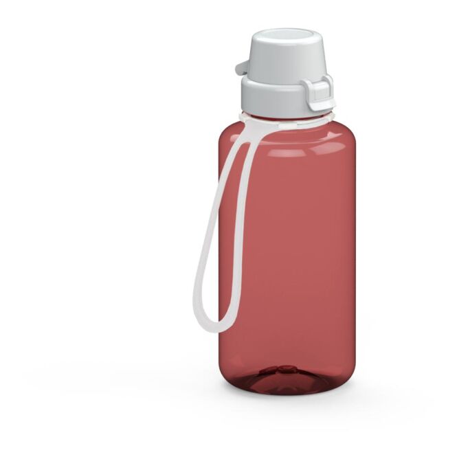 Werbeartikel Tritan Trinkflasche School – rot – bedruckbar 700 ml BPA-frei mit Trageschlaufe für Sportevents & Turniere