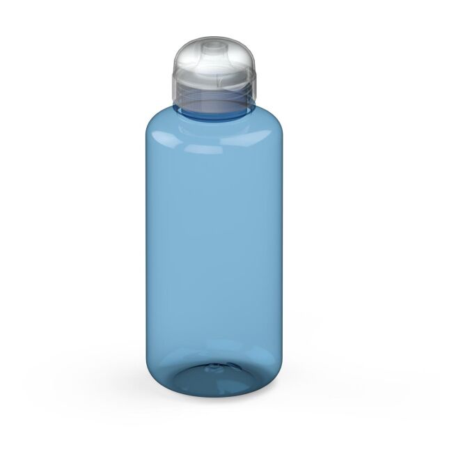 Sport-Werbemittel Tritan Trinkflasche Sports – trend-blau – bedruckbar 1,0 l BPA-frei auslaufsicher für Sportevents & Turniere