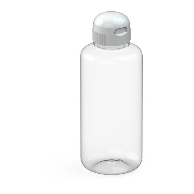 Werbeartikel Trinkflasche Sports – weiss – bedruckbar 1,0 l Tritan auslaufsicher BPA-frei für Sportevents & Turniere