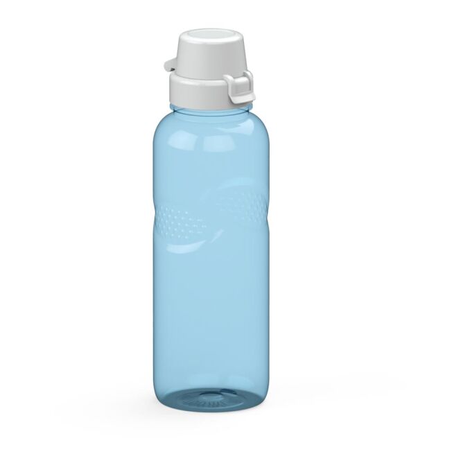 Sport-Werbemittel Tritan Trinkflasche Carve School – trend-blau – bedruckbar 700 ml BPA-frei auslaufsicher für Sportevents & Turniere