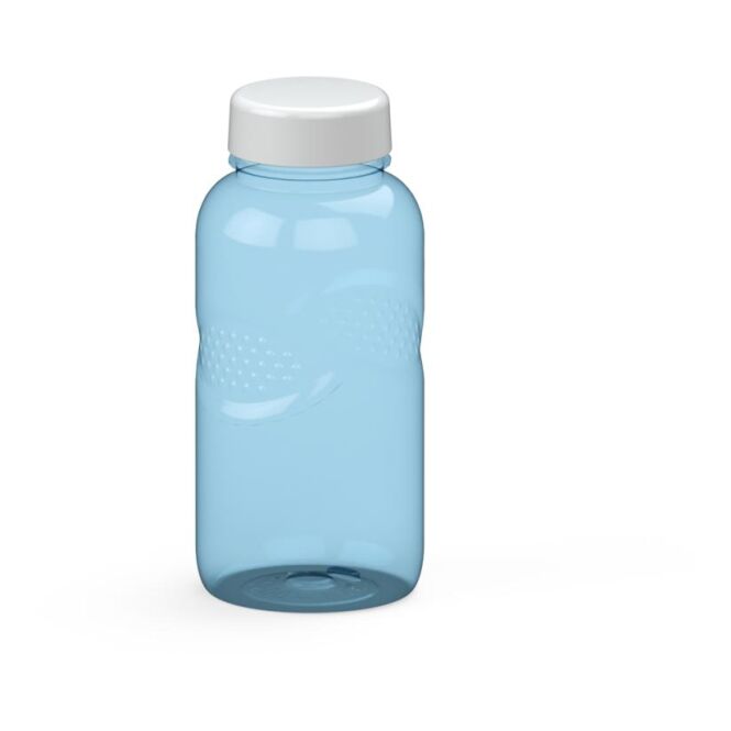Werbeartikel Tritan Trinkflasche Carve Refresh – trend-blau – mit Logo bedruckt 500 ml BPA-frei auslaufsicher für Sportevents & Turniere