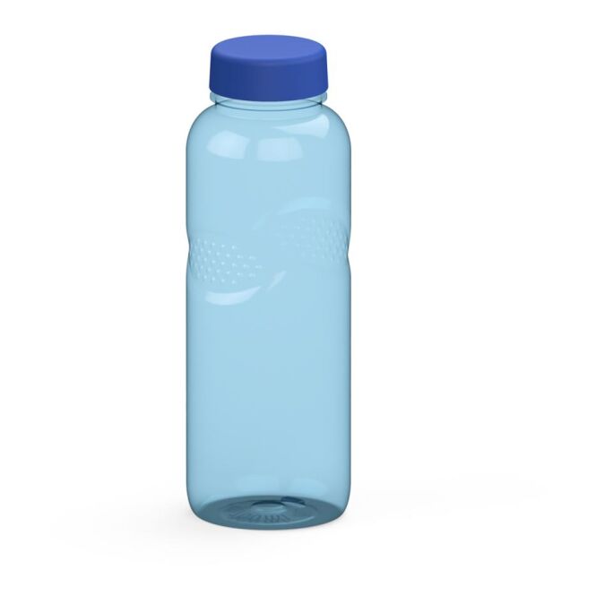 Sport-Werbemittel Trinkflasche Carve Refresh – trend-blau – mit Logo bedruckt 700 ml Tritan BPA-frei auslaufsicher für Sportevents