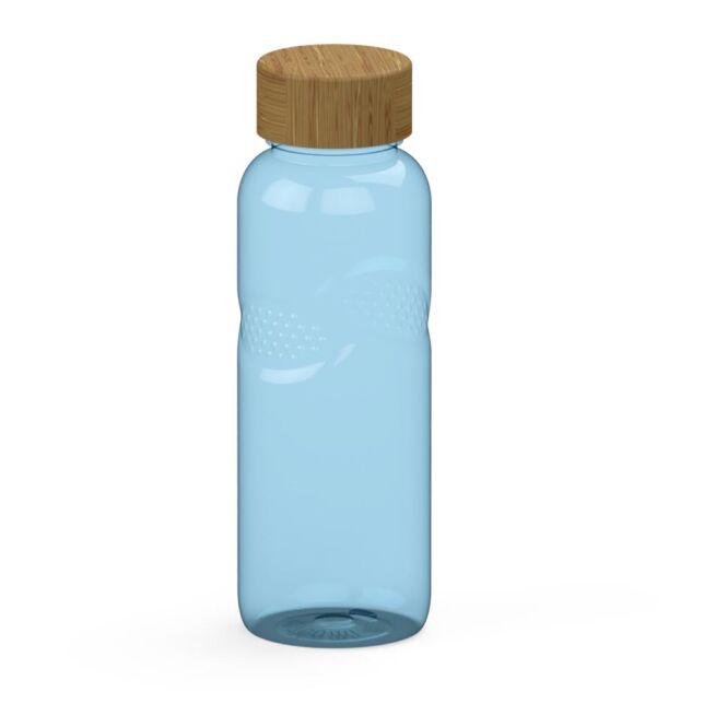 Werbeartikel Trinkflasche Carve Natural – trend-blau – mit Logo bedruckt 700 ml nachhaltig aus Tritan BPA-frei für Sportevents