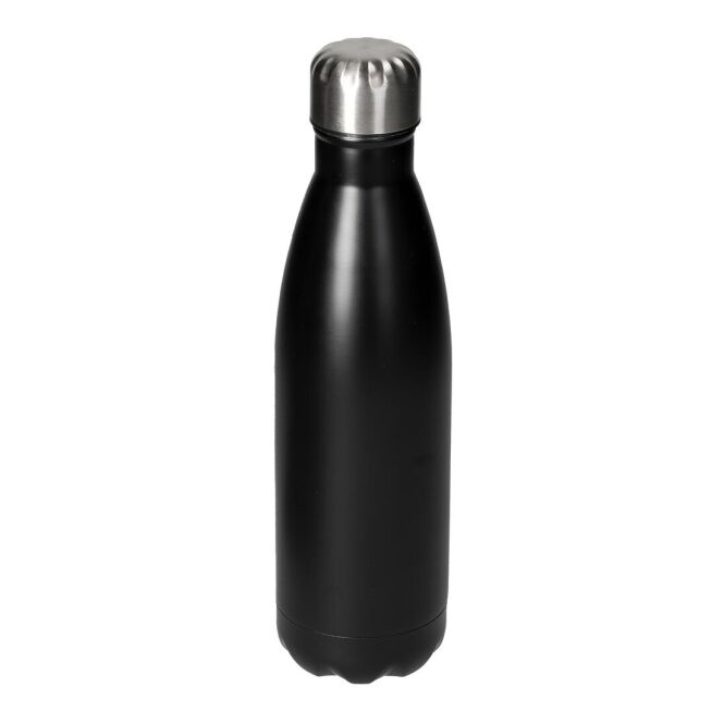 Firmengeschenk Vakuum Flasche Colare – schwarz – mit Gravur 0,5 l Edelstahl doppelwandig vakuumisoliert auslaufsicher für das Mitarbeiter-Onboarding