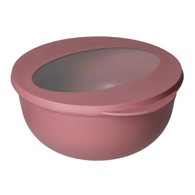 Mitarbeitergeschenk Food-Bowl Deluxe 1,0 l – rot – mit individuellem Werbedruck 100% recycelbar BPA-frei nachhaltiges Lunchset