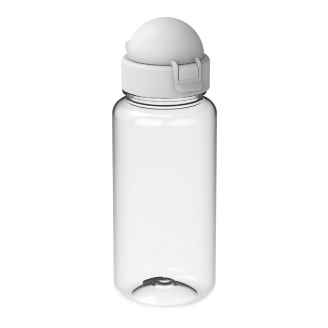 Werbeartikel Tritan Trinkflasche Junior – weiss – bedruckbar 400ml auslaufsicher nachhaltig rPET für Sportevents & Turniere