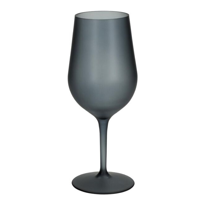 Firmengeschenk Weinglas Vista – schwarz – mit Logodruck 380 ml für Events & Festivals