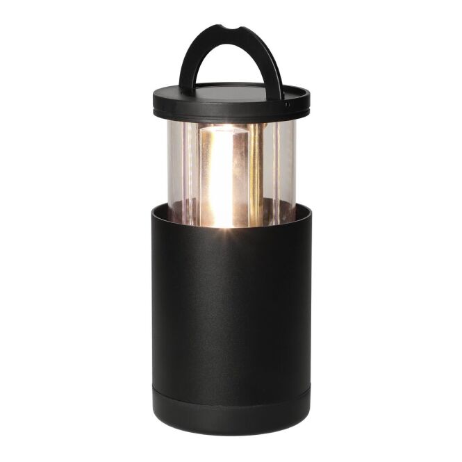 Firmengeschenk Taschenlampe DuoLight – schwarz – mit Werbedruck 200 lm COB-LED 1200 mAh Akku kompakter Lichtspender