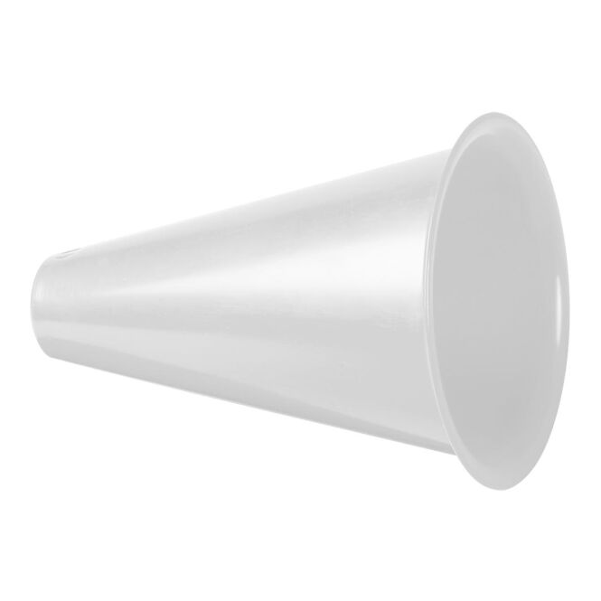 Werbeartikel Megaphon Fan Horn – weiss – mit Logo bedruckt, robustes Polypropylen – lauter Schallverstärker für Events