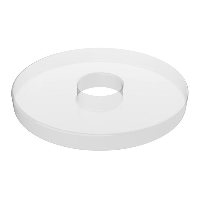 Streuartikel Einkaufswagenchip 1 Euro – weiss – mit Logo bedruckt als praktisches Messe-Giveaway für den Firmen-Schlüsselbund