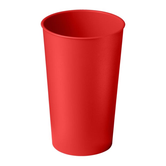 Werbeartikel Plastikbecher Colour – rot – mit Logo bedruckt 400 ml für Events & Festivals