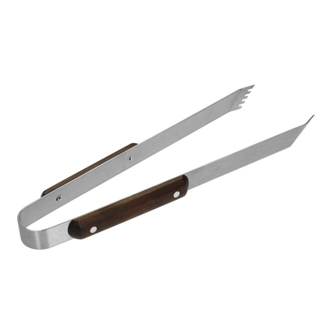 Premium-Werbeartikel Grillzange Asado – braun – lasergraviert für Firmen-Events
