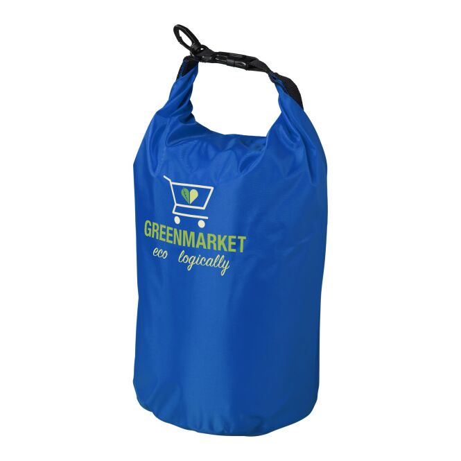 Werbeartikel Survivor wasserdichter Beutel 5L – royalblau – mit Logo bedruckt 48h Express-Druck für Messen & Events