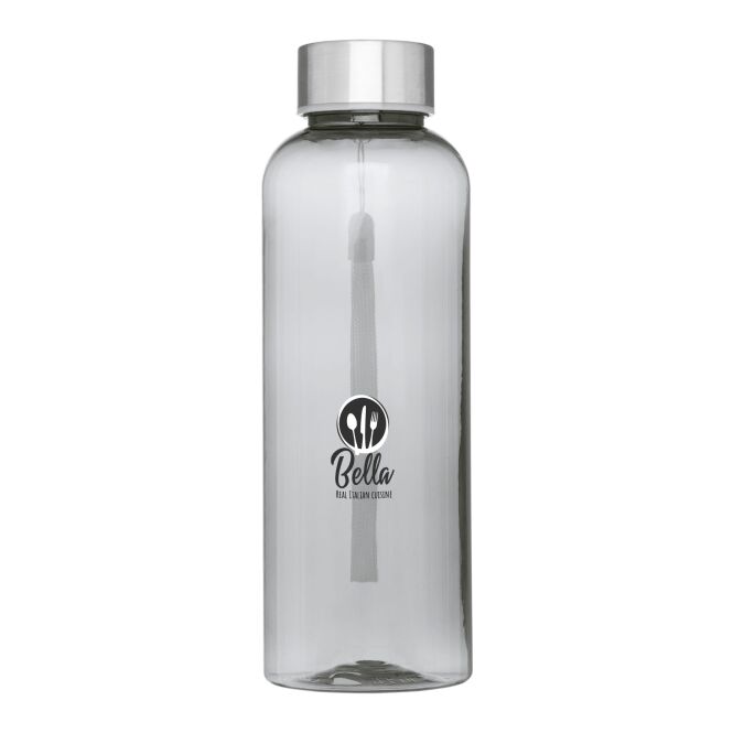 Sport-Werbemittel Bodhi Sportflasche – transparent schwarz – im 48h Express-Druck 500 ml nachhaltige rpet-flasche bpa-frei für sportevents