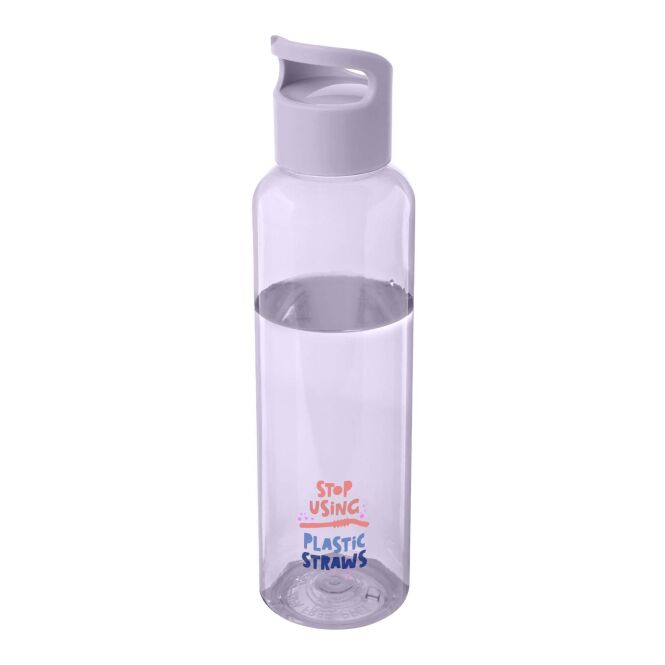 Mitarbeitergeschenk Trinkflasche Sky – fliederfarben – mit 48h Express-Logodruck, 650ml aus 100% rPET, BPA-frei, nachhaltige Mehrwegflasche