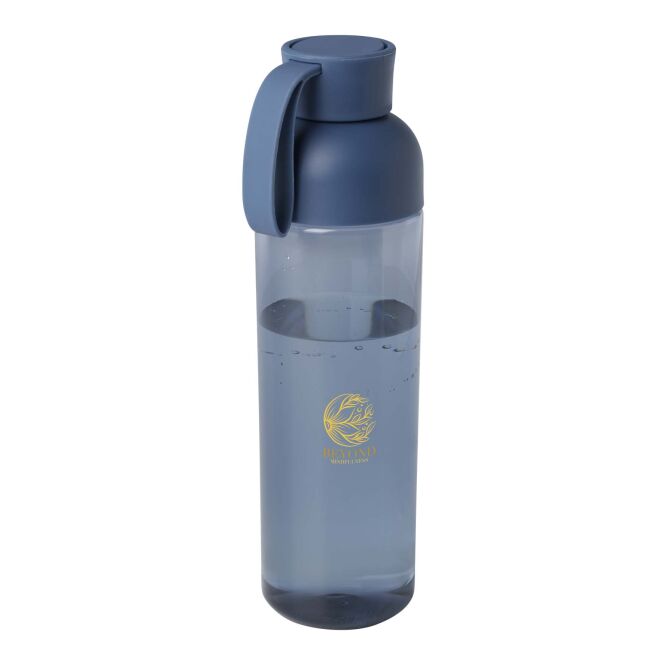 Mitarbeitergeschenk Trinkflasche Illuminate – ozeanblau – mit 48h Express-Logodruck 600ml 100% rPET BPA-frei nachhaltige Mehrwegflasche