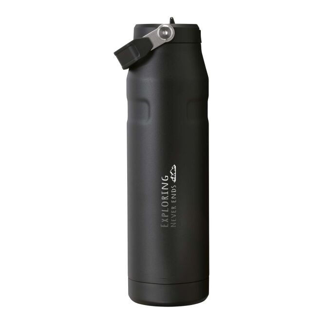 Mitarbeitergeschenk Trinkflasche Stanley IceFlow™ 2.0 – schwarz – mit 48h Express-Logodruck 1060ml AeroLight™ nachhaltiges Mehrweggefäß