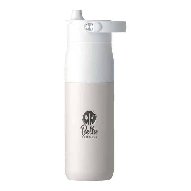 Firmengeschenk LARQ Swig Top – weiss – mit 48h Express-Druck 680 ml vakuumisoliert Edelstahl für das Mitarbeiter-Onboarding