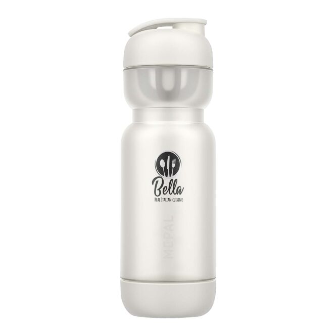Firmengeschenk Shaker Mepal – weiss – mit 48h Express-Druck 800 ml auslaufsicherer Mixerbecher für Fitness-Aktionen