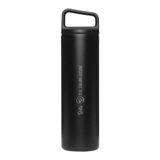 Firmengeschenk MiiR Widemouth 591 ml – schwarz – mit 48h Express-Druck 591 ml Edelstahl vakuumisoliert auslaufsicher für Besprechungsräume