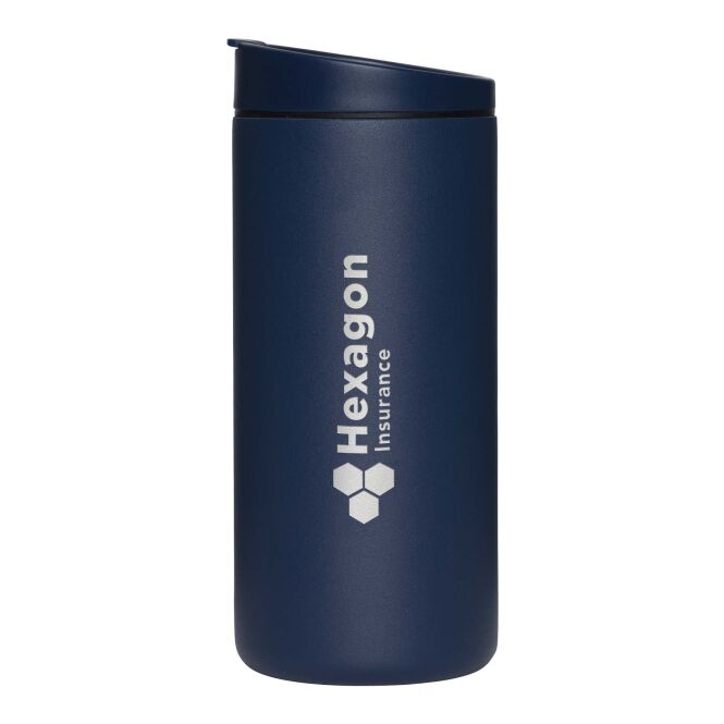 Kundengeschenk MiiR Flip Traveler – navy – mit 48h Express-Druck 354 ml doppelwandig vakuumisoliert auslaufsicher für das Mitarbeiter-Onboarding