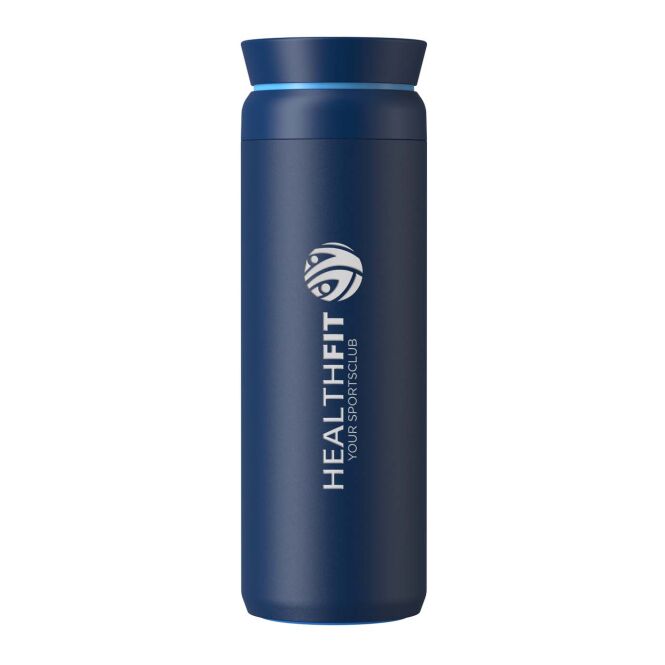 Firmengeschenk Becher Ocean Bottle Peak Brew 590 ml – ocean blue – mit 48h Express-Logodruck aus recyceltem Edelstahl hochwertig