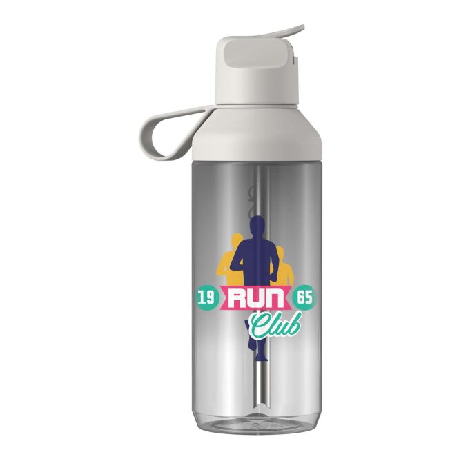 Werbeartikel Trinkflasche Ocean Bottle GO Clear – rock grey – mit 48h Express-Druck 710 ml Tritan nachhaltig für Sportevents