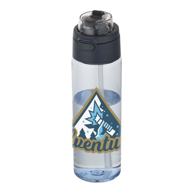Werbeartikel Theron Trinkflasche – hale blue – im 48h Express-Druck 700 ml nachhaltig BPA-frei auslaufsicher für Sportevents & Turniere