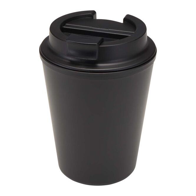 Firmengeschenk Thermobecher Newport – schwarz – im 48h Express-Druck 300 ml für das Mitarbeiter-Onboarding