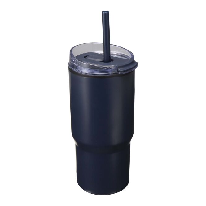 Firmengeschenk Thermobecher Westin – navy – mit 48h Express-Druck 540 ml nachhaltiger Mehrwegbecher für Büroküche und Events