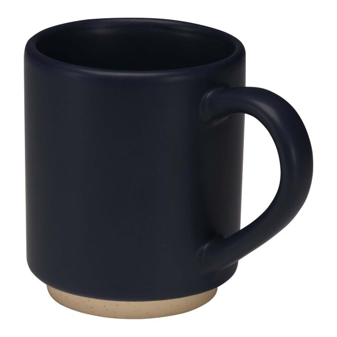 Firmengeschenk Kaffeebecher Camilla – navy – im 48h Express-Druck 180 ml stapelbar mit matter Oberfläche für die Büroküche