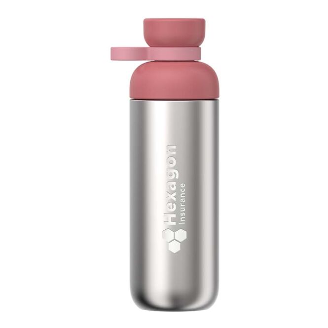 Mitarbeitergeschenk Trinkflasche Mepal Vita – rosa – mit 48h Express-Druck, 700ml Tritan, BPA-frei, perfekte nachhaltige Trinkflasche