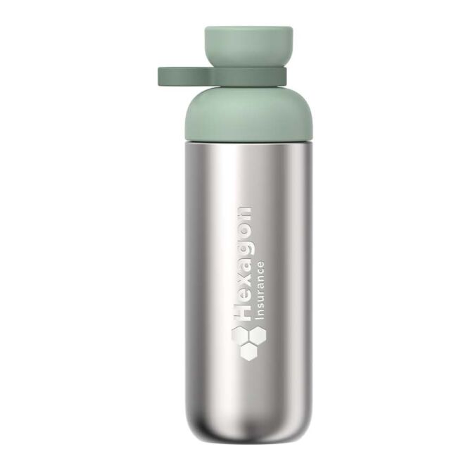 Mitarbeitergeschenk Wasserflasche Mepal Vita – salbei – mit 48h Express-Logodruck 700ml Trinkflasche für Firmen