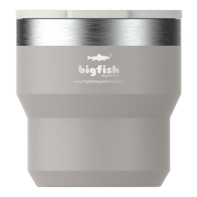 Firmengeschenk Thermobecher Stanley Stay Hot – grau – im 48h Express-Druck 295 ml für die Büroküche
