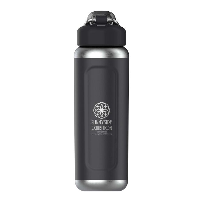 Kundengeschenk Stanley Classic Wellspring – schwarz – mit 48h Express-Druck 710 ml nachhaltig vakuumisoliert auslaufsicher für das Onboarding