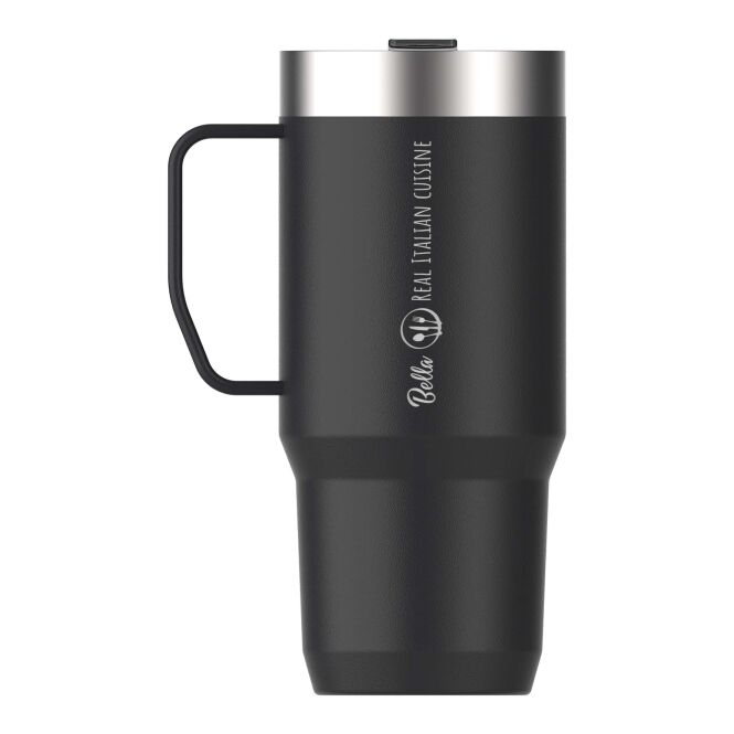 Firmengeschenk Thermobecher Stanley Everyday Suburban – schwarz – mit 48h Express-Druck 710 ml nachhaltiger Isolierbecher für das Büro