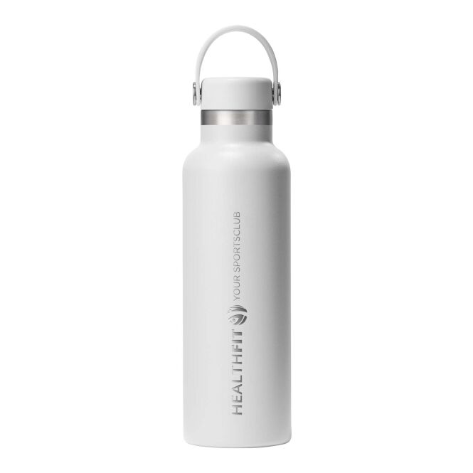 Firmengeschenk Hydro Flask Standard Mouth – weiss – mit 48h Express-Druck 621 ml doppelwandig vakuumisoliert für den Außendienst