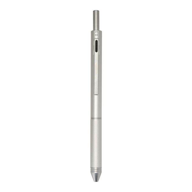 Kundengeschenk Tine 4-in-1 Metall-Kugelschreiber – silber – mit Gravur 48h Express-Gravur schwarz blau rot schreibend für den Büroalltag