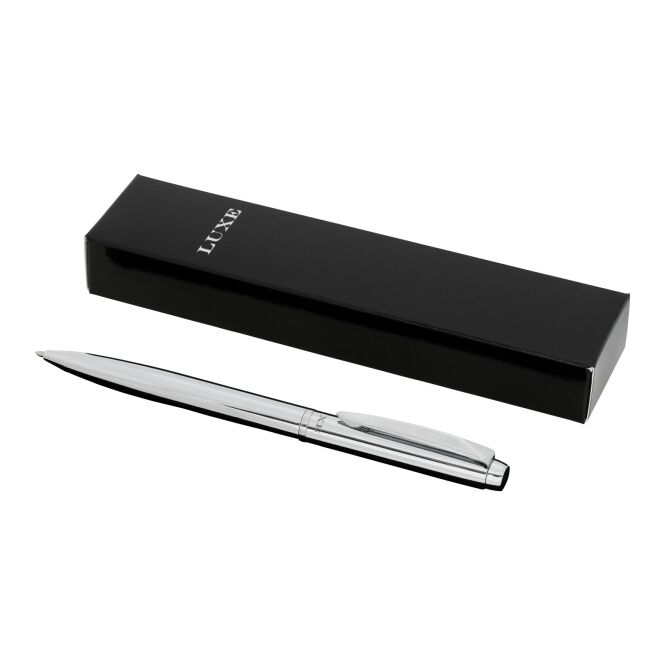 Firmengeschenk Kugelschreiber Cepheus – silber – mit 48h Express-Druck Metall-Schreibgerät für Geschäftspartner