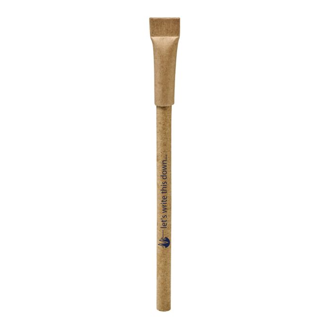 Mitarbeitergeschenk Kugelschreiber Asilah – natural – mit 48h Express-Werbedruck 1000m Schreiblänge nachhaltiges Schreibgerät