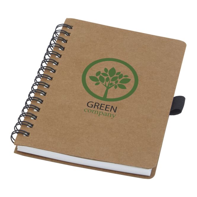 Firmengeschenk Notizbuch Cobble A6 – natur – mit 48h Express-Werbedruck, 100% holzfreies wasserfestes Steinpapier, nachhaltiges Journal