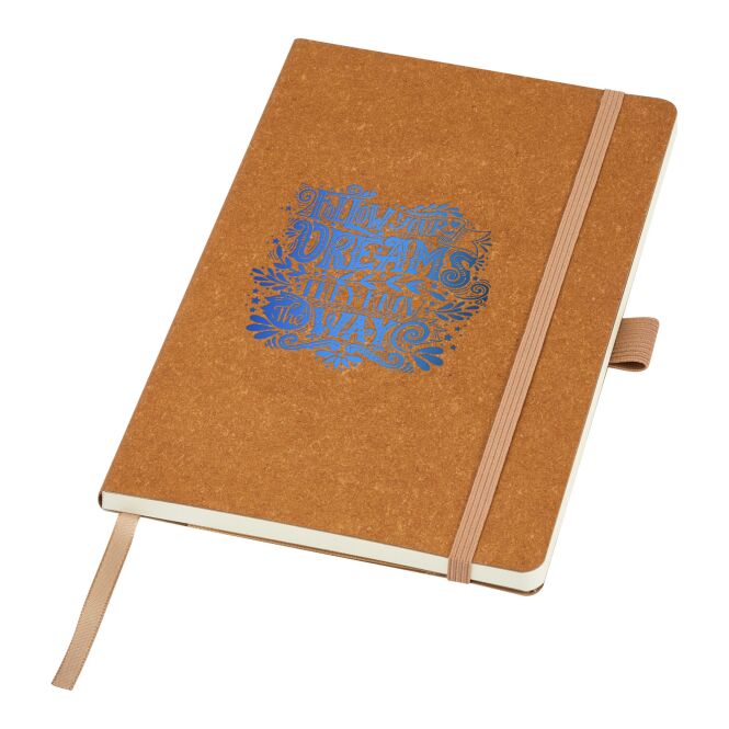 Firmengeschenk Notizbuch Kilau – natur – mit individuellem Werbedruck 80 Blatt 70g/m2 GRS-Papier nachhaltiges Journal für CSR