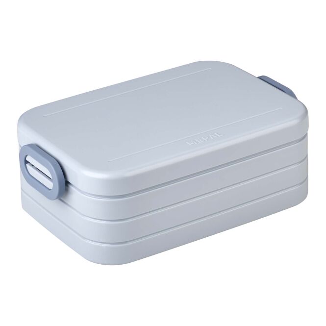Mitarbeitergeschenk Lunchbox Mepal Take-a-break Midi – blau – mit 48h Express-Logodruck 900ml Dose für den Firmenalltag