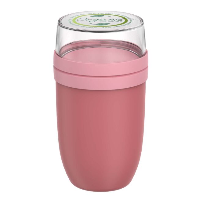 Mitarbeitergeschenk Lunchpot Mepal Ellipse – rosa – mit 48h Express-Druck 1050ml isolierter Speisebehälter für das Büro