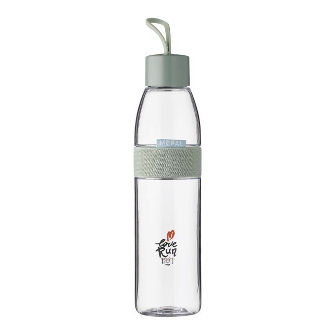 Mitarbeitergeschenk Trinkflasche Mepal Ellipse – salbei – mit 48h Express-Druck 700ml BPA-frei auslaufsichere Wasserflasche