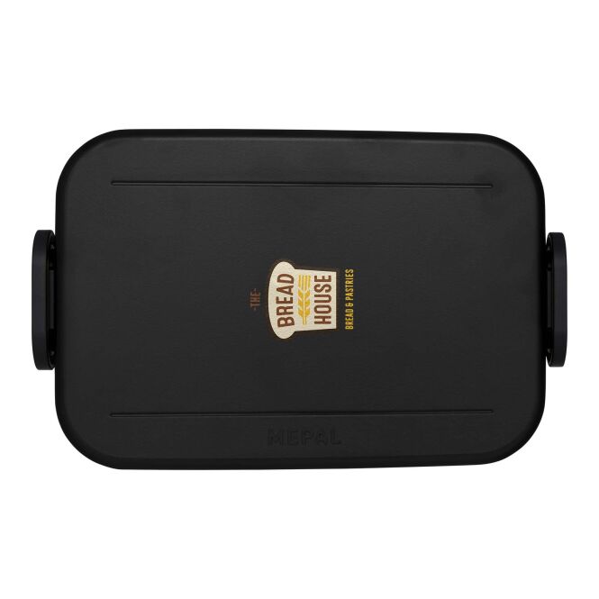 Mitarbeitergeschenk Lunchbox Mepal Take a Break XL – schwarz – mit 48h Express-Logodruck 2000ml Brotdose für Firmen