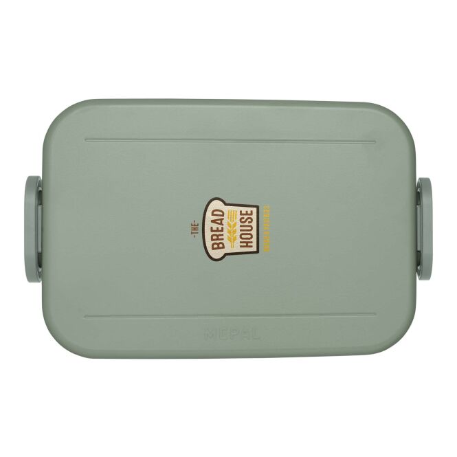 Mitarbeitergeschenk Lunchbox Mepal Take a Break Midi – salbei – mit 48h Express-Logodruck 900ml Vesperdose für Büropausen