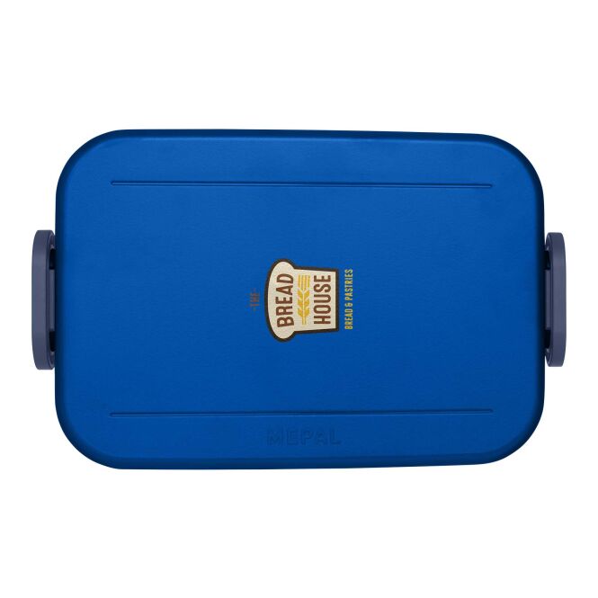 Mitarbeitergeschenk Lunchbox Mepal Take a Break Midi – vivid blue – mit 48h Express-Druck 900ml Brotzeitdose für Firmen