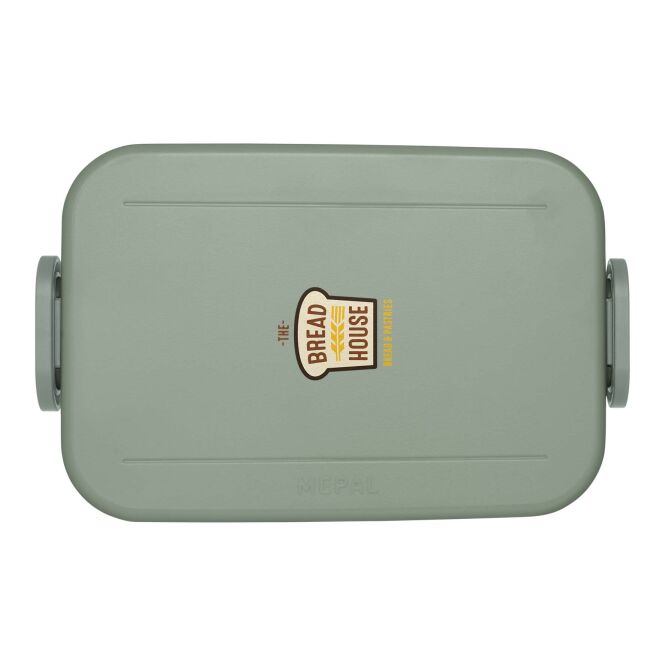 Mitarbeitergeschenk Lunchbox Mepal Take a Break – salbei – mit 48h Express-Druck 1500ml Brotdose für Büro & Mittagspause