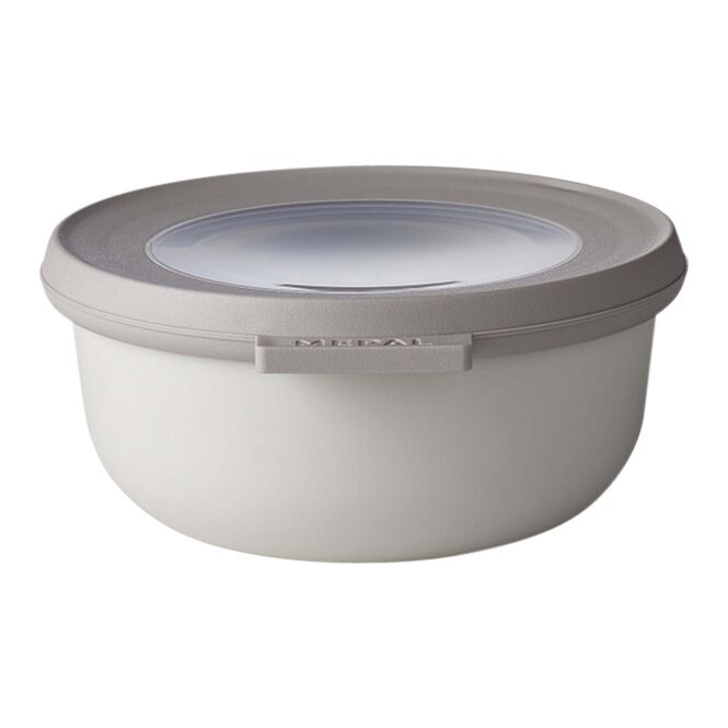 Firmengeschenk Multischüssel Mepal Cirqula – weiss – mit 48h Express-Logodruck 350ml Vorratsbehälter für den Firmenauftritt